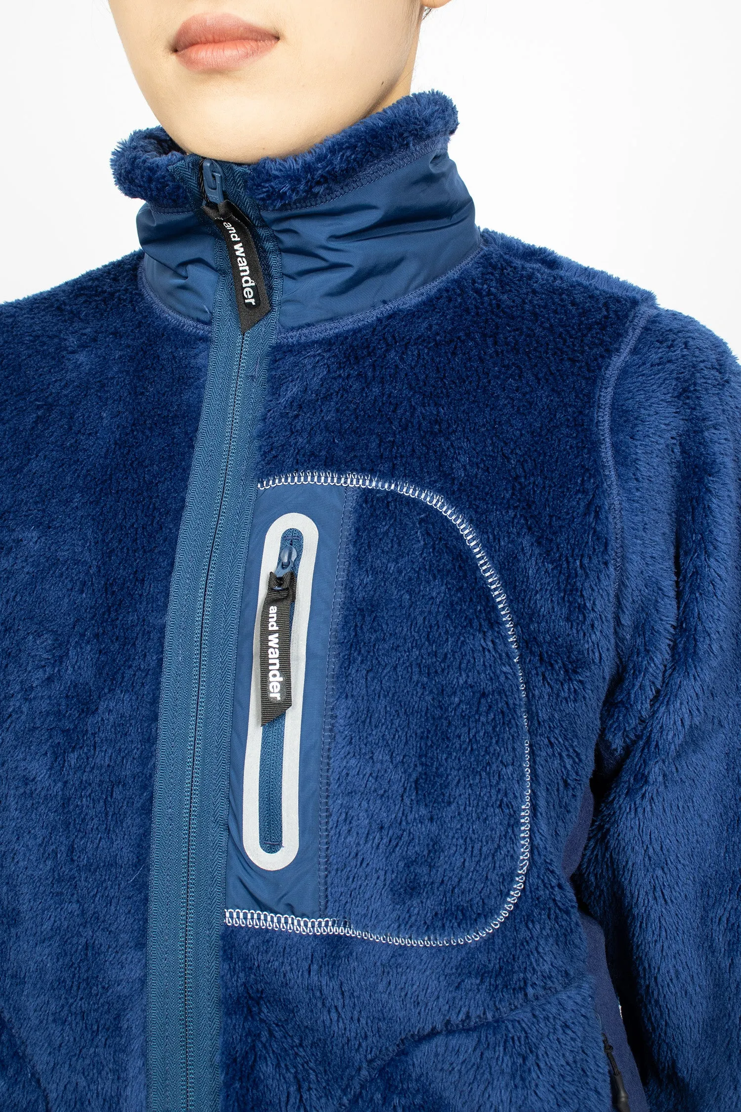 High Loft Fleece Jacket Blue