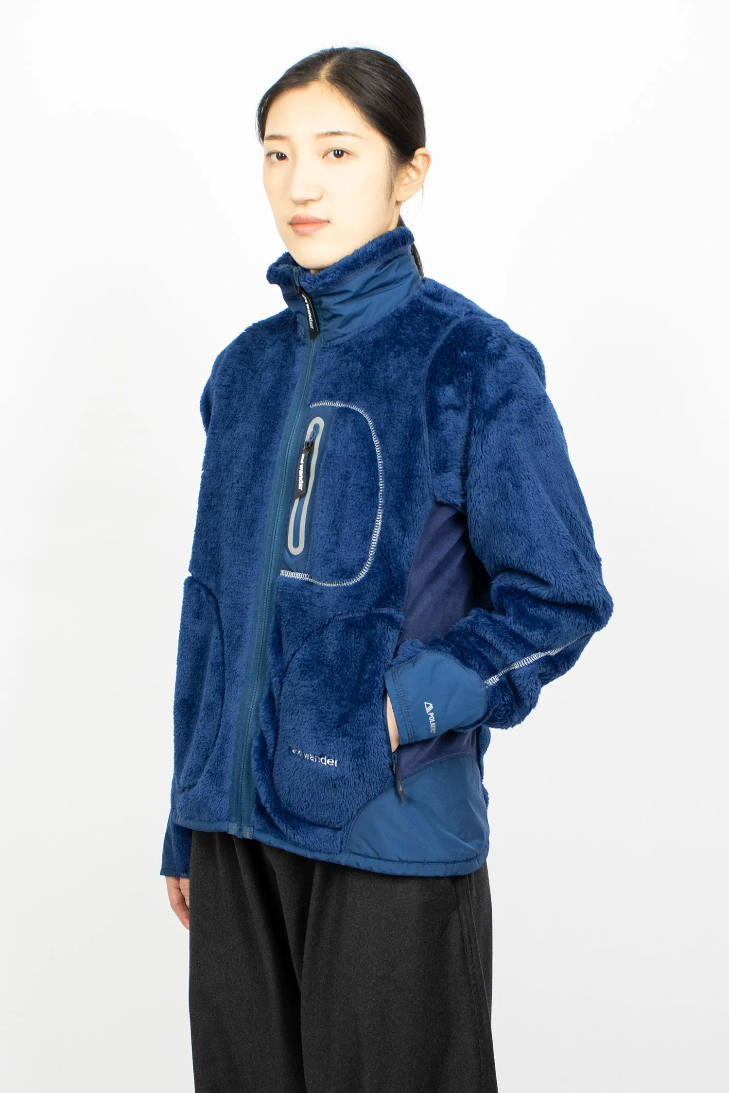 High Loft Fleece Jacket Blue