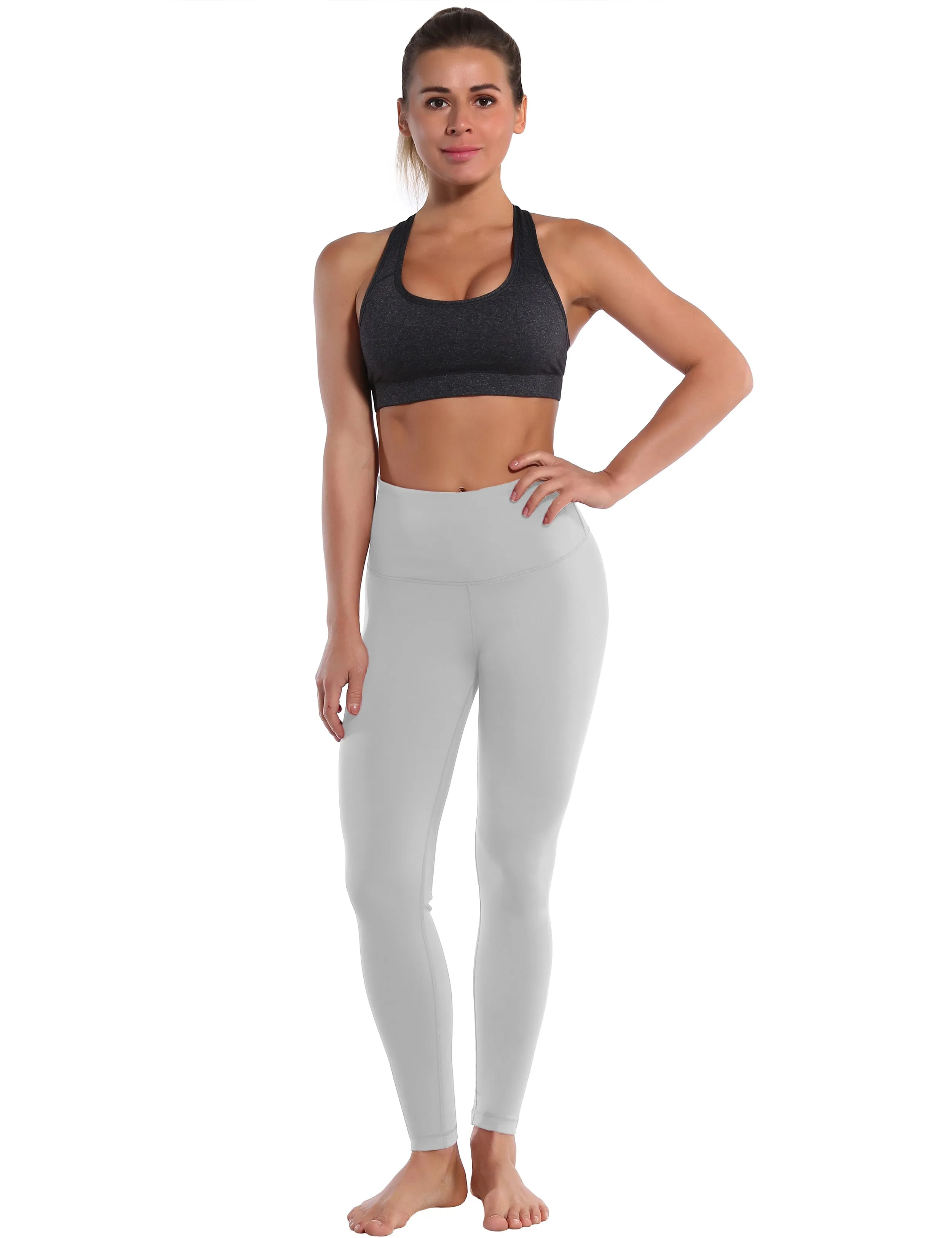 High Waist Jogging Pants lightgray_Jogging