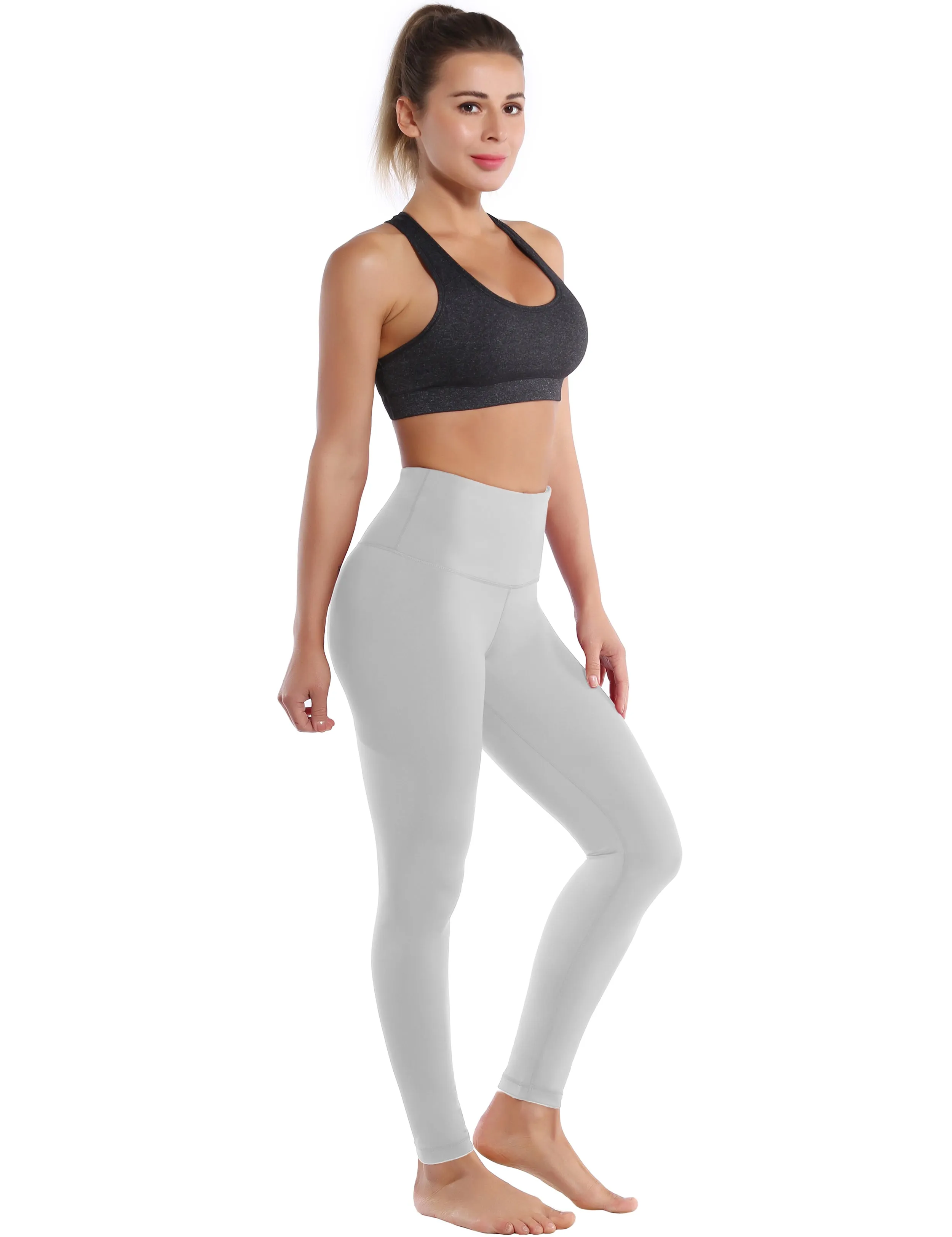 High Waist Jogging Pants lightgray_Jogging