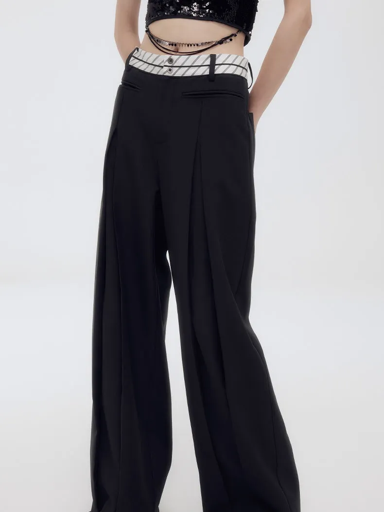 High-Waist Simple Chic Wide-Pants