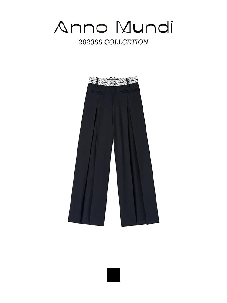 High-Waist Simple Chic Wide-Pants