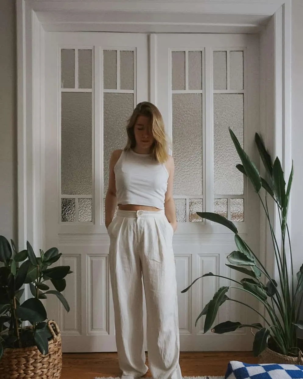 High Waist Tailored Trousers