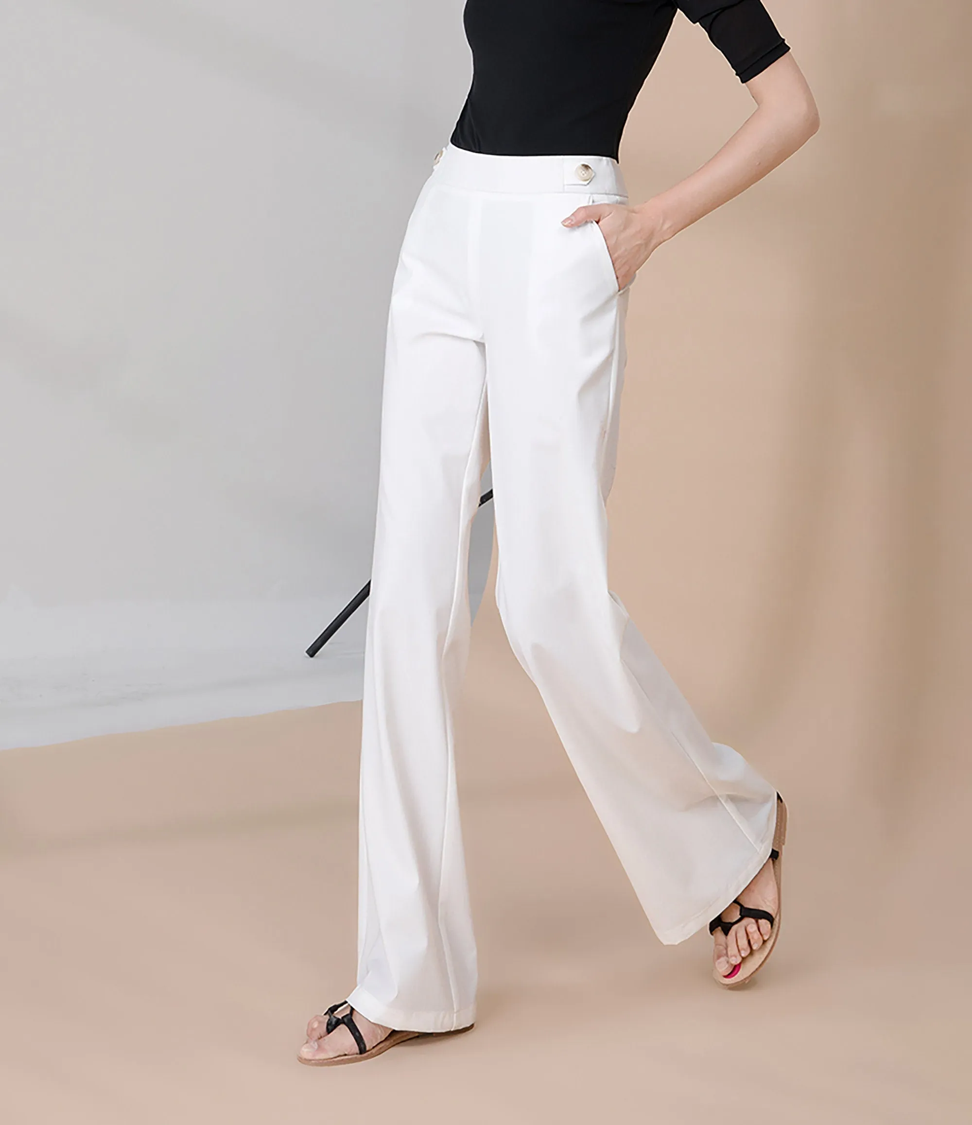 High Waist Wide Leg Long Pants