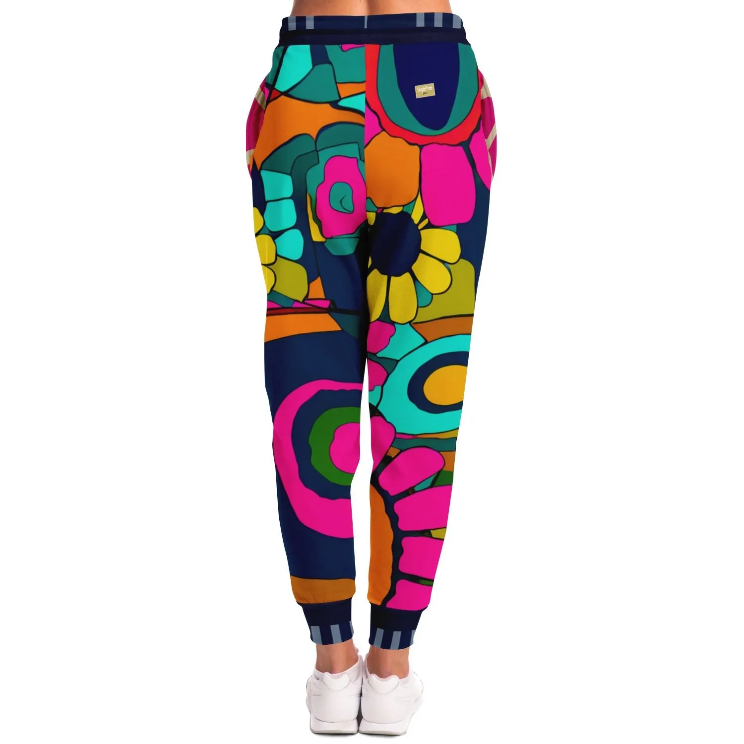 Hippie Daisy Floral Eco-Poly Unisex Joggers