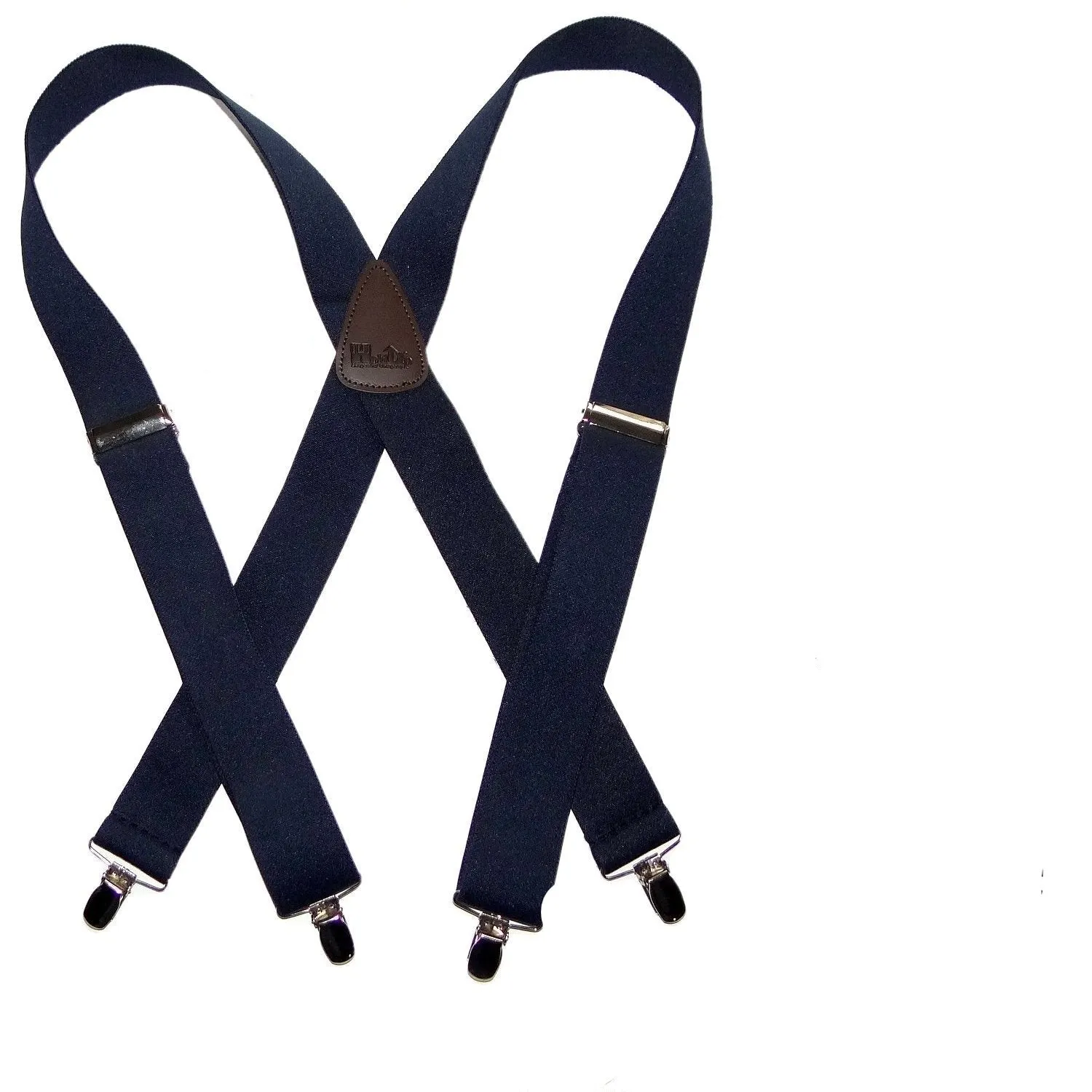 Holdup Suspender Classic Series Black XL 54"longer Suspenders in X-back style with Patented No-slip Clips.