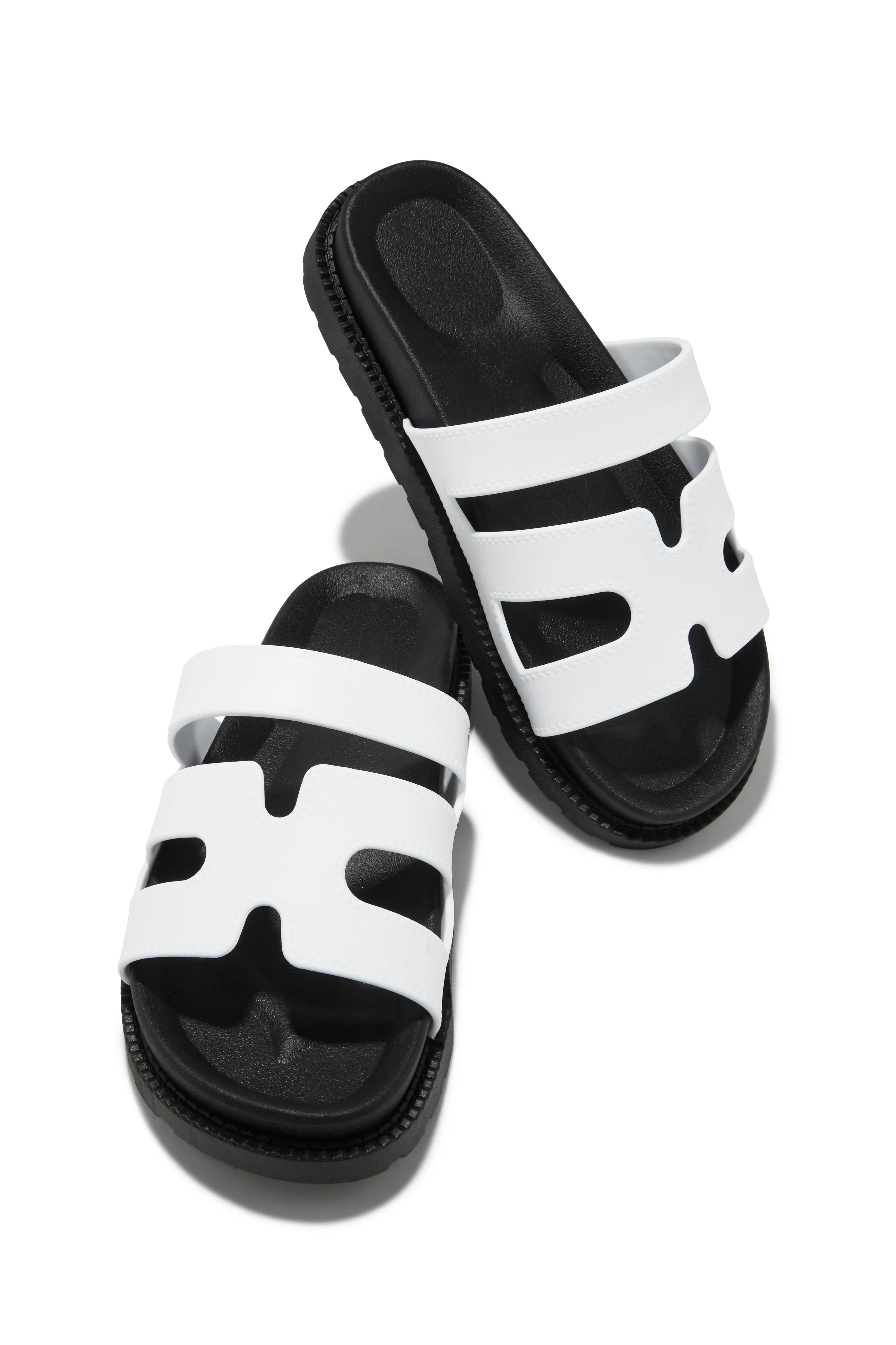 Kairi Chunky Slip On Sandals - White