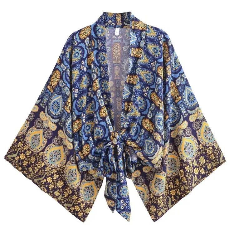 Kali Boho Short Kimono Robe