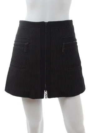 Kenzo Waffle-Knit Zip Mini Skirt