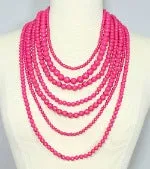 Layne Bold Multi Strand Bead Necklace