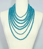 Layne Bold Multi Strand Bead Necklace