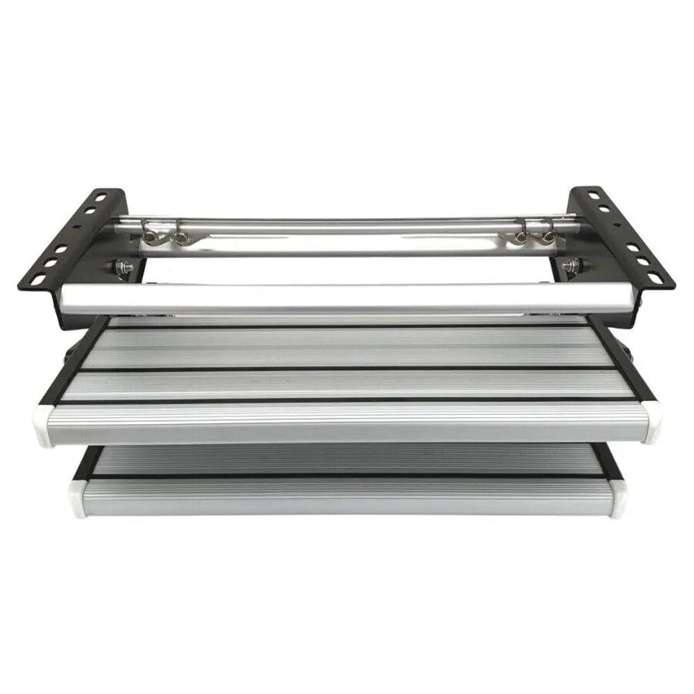 Lightweight Aluminium Double Caravan Steps with Anti-Slip