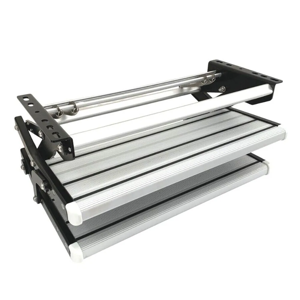 Lightweight Aluminium Double Caravan Steps with Anti-Slip