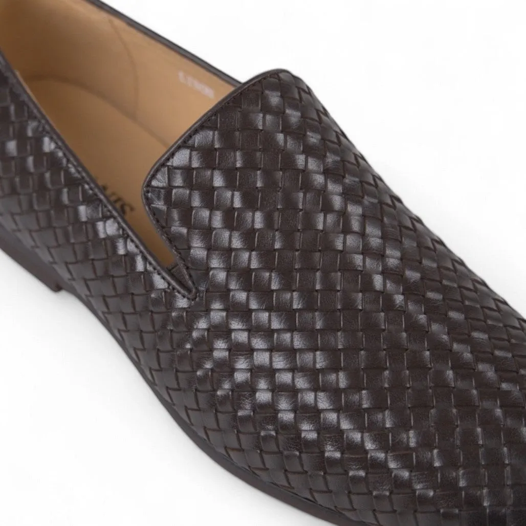 Lisbon Brown Weave Loafer