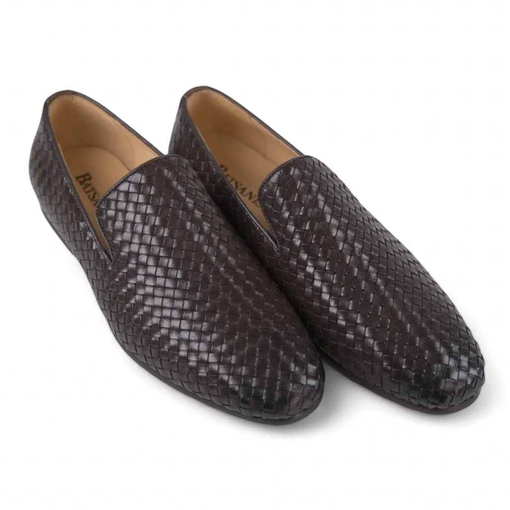 Lisbon Brown Weave Loafer