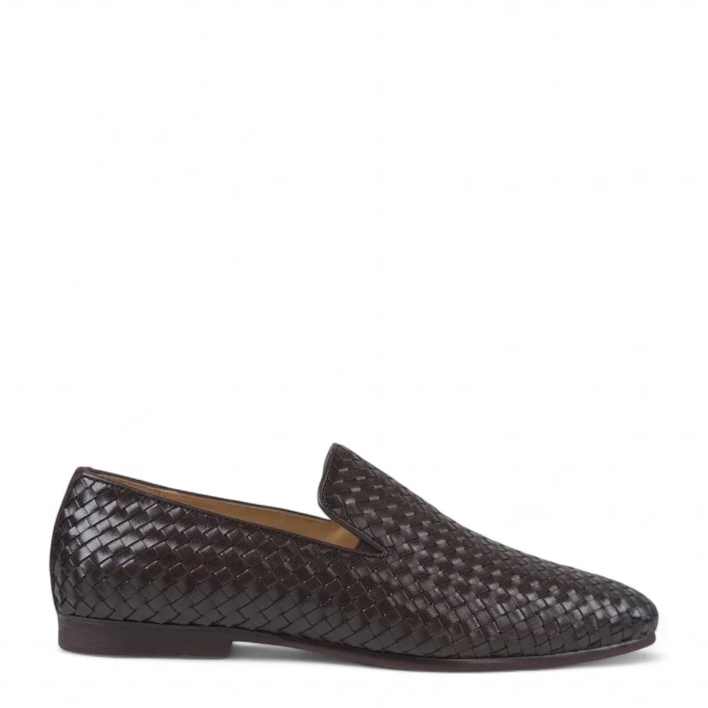 Lisbon Brown Weave Loafer