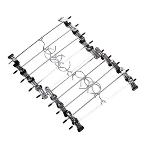 LIShuai Metal Clothes Skirt Dress Blouse Hangers Hooks 10PCS Silver Tone