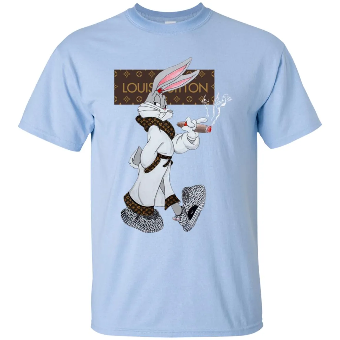 Louis Vuitton Rabbit Smoking Shirt Men Cotton T-Shirt