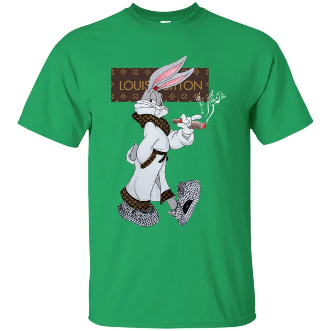 Louis Vuitton Rabbit Smoking Shirt Men Cotton T-Shirt