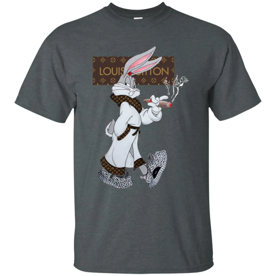 Louis Vuitton Rabbit Smoking Shirt Men Cotton T-Shirt