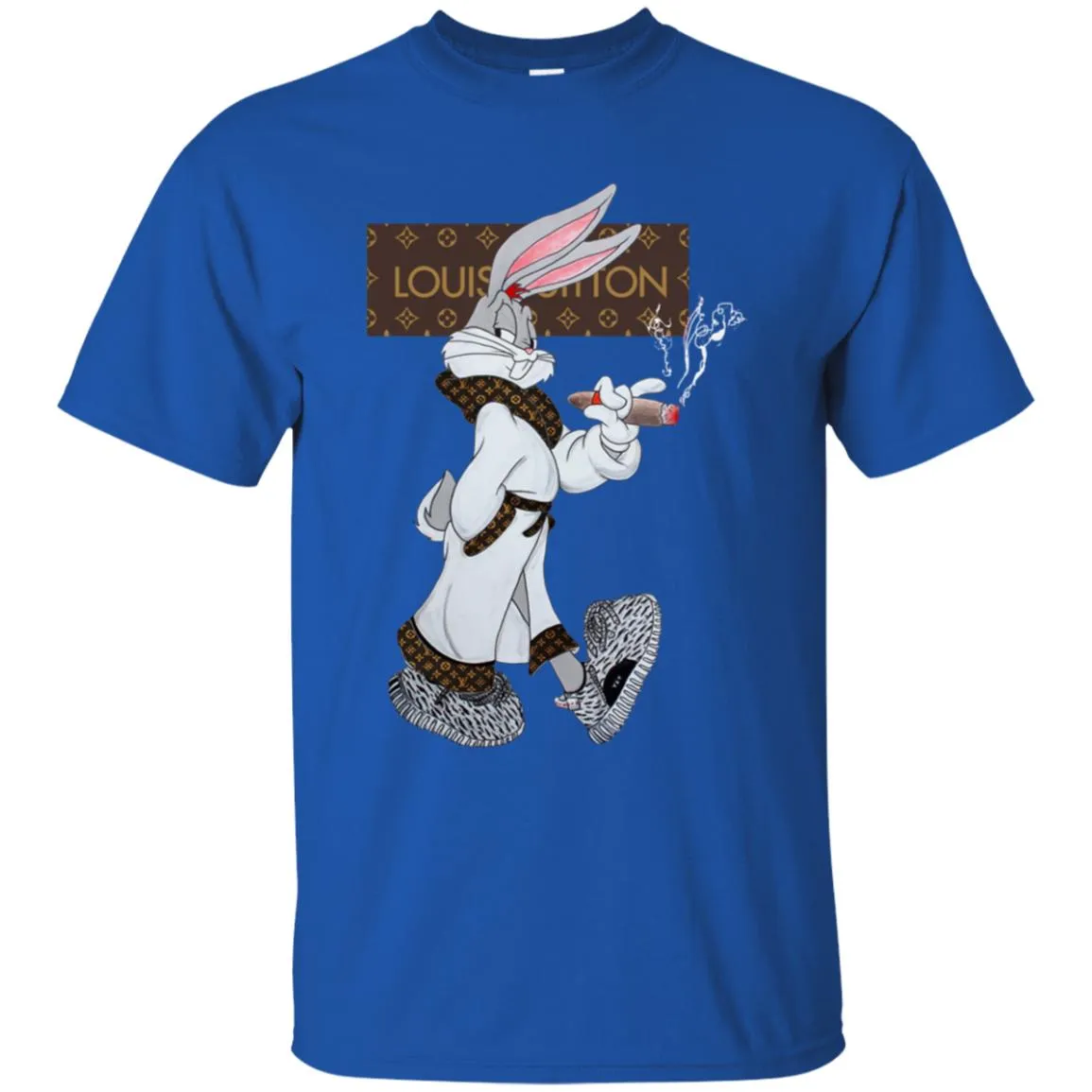 Louis Vuitton Rabbit Smoking Shirt Men Cotton T-Shirt