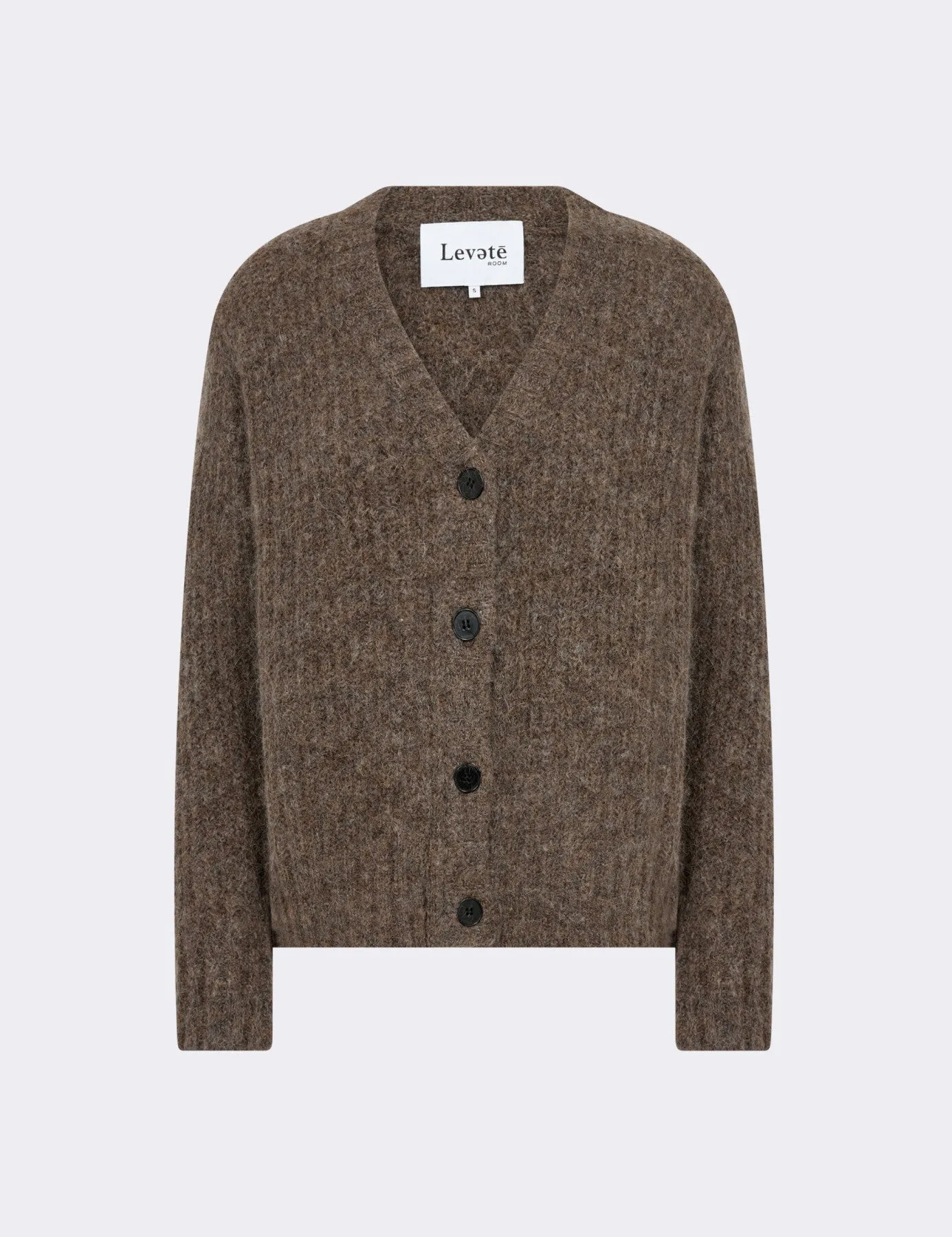 LR-INORA 1 Cardigan Dark Sand