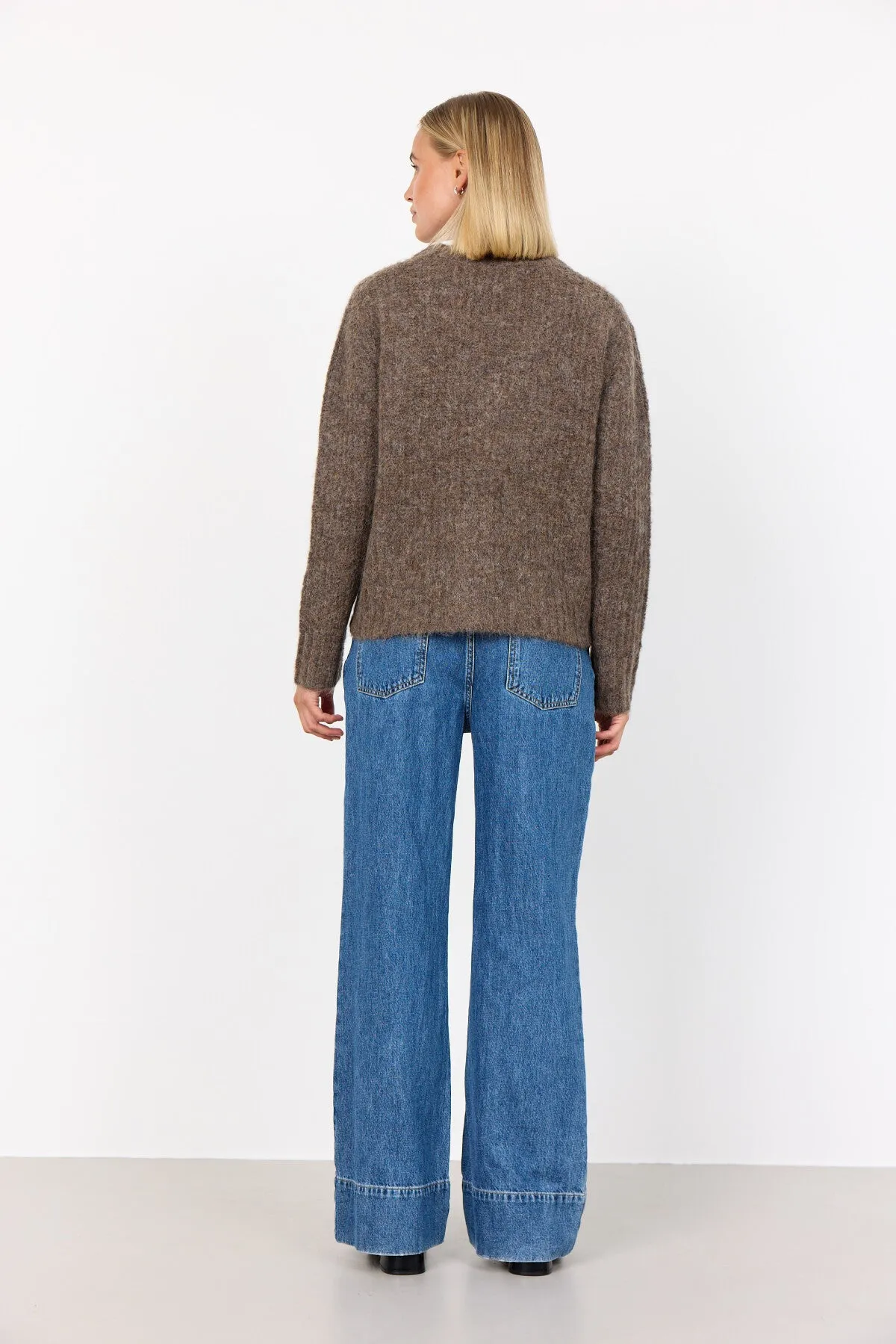 LR-INORA 1 Cardigan Dark Sand