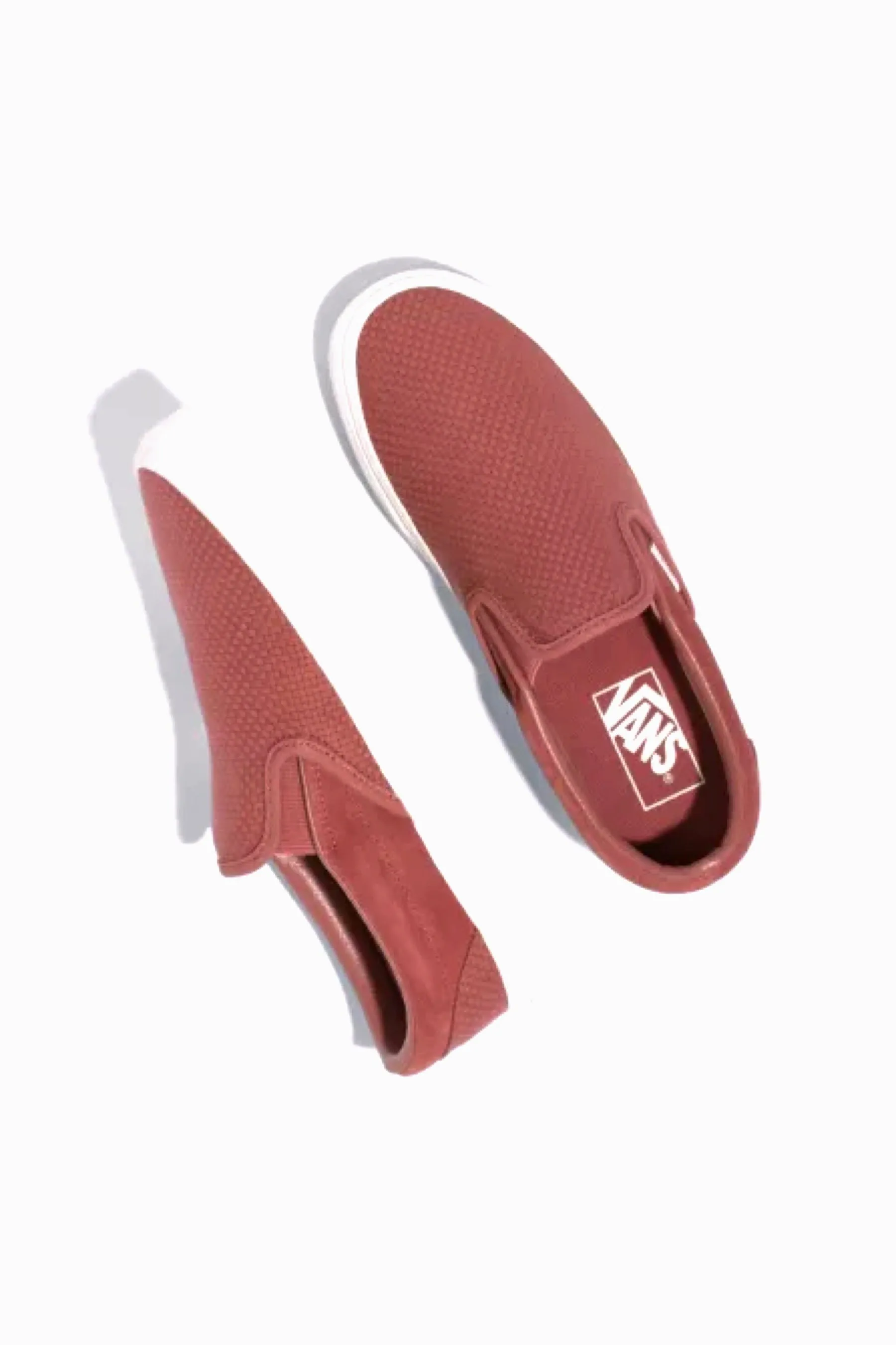 Marsala Woven Checkerboard Slip-On