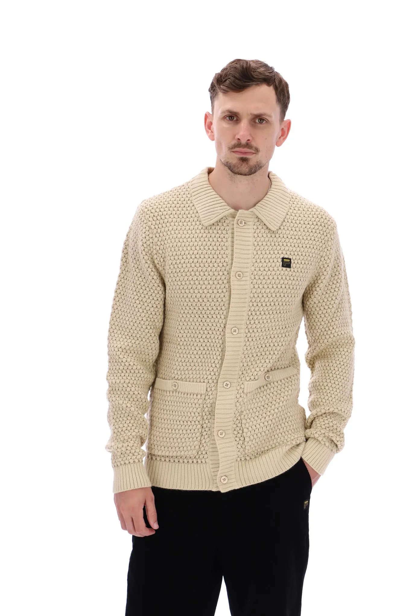 Maso Waffle Knit Cardigan