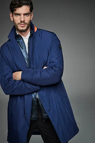 Men Semi-fitted cut parka TRAVELLER Navy