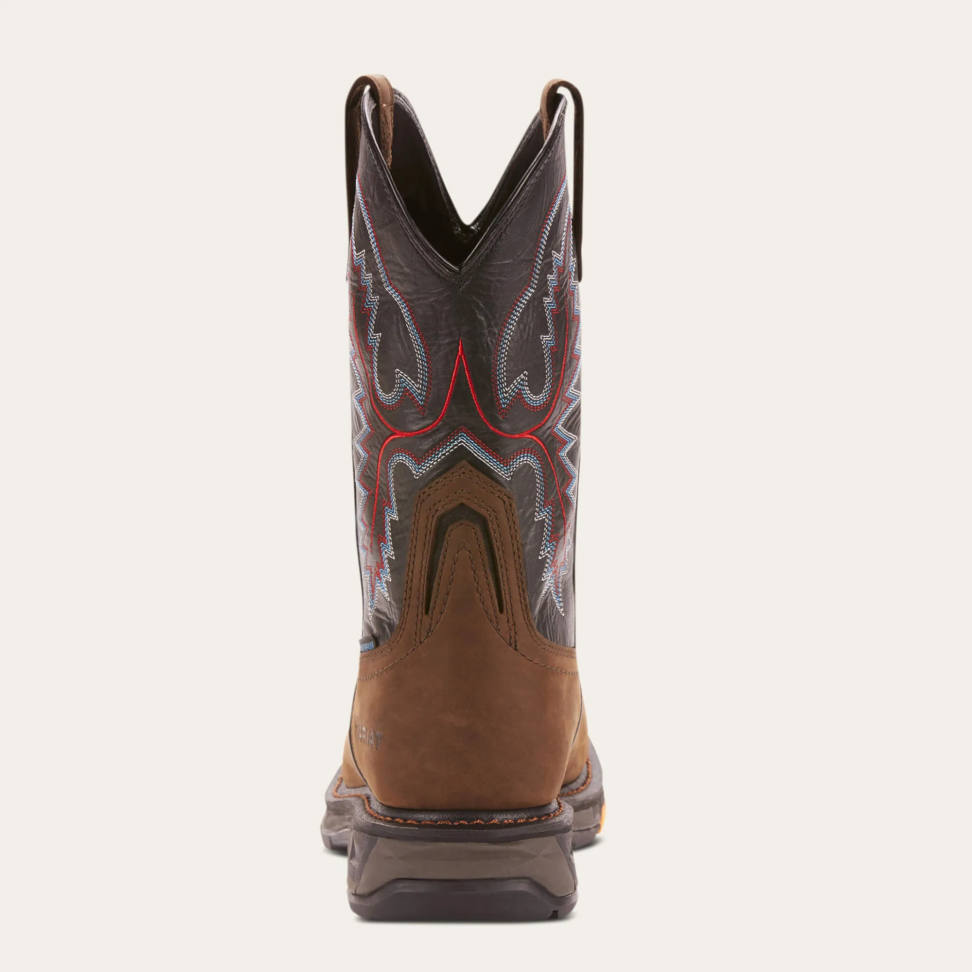 Men's Ariat WorkHog XT Oily Distressed Brown, WP, EH, SR Pull On Western Square Carbon Toe Boot