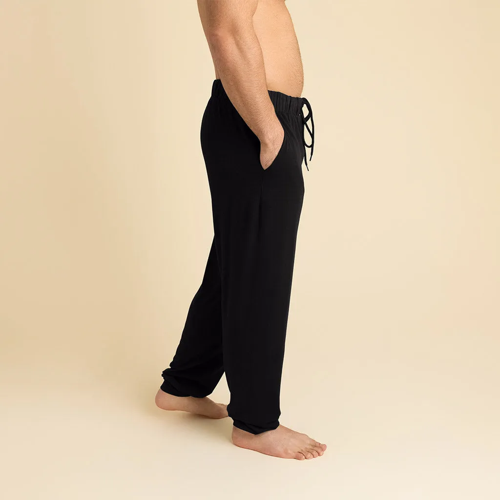 Men's Black French Terry Joggers