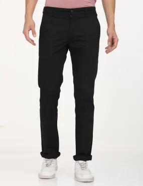 Men's Black Slim Fit Chinos