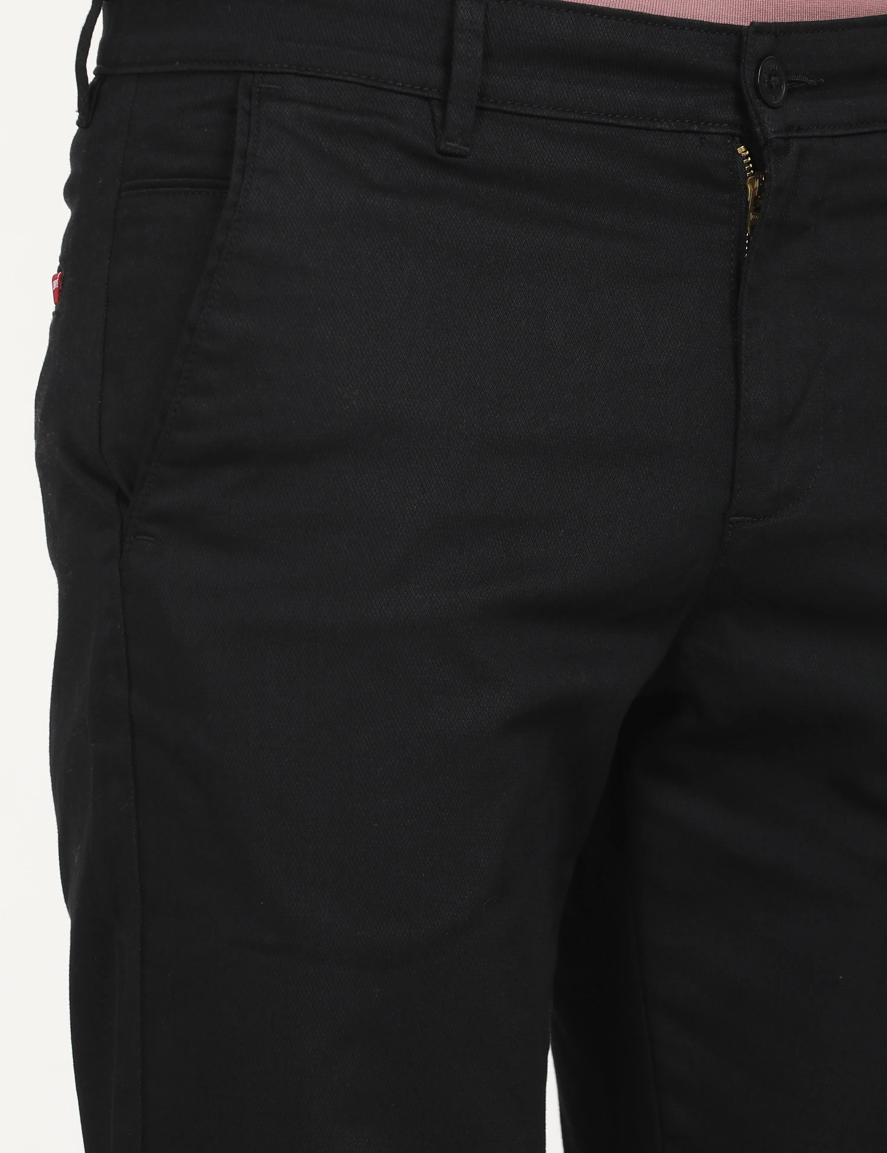 Men's Black Slim Fit Chinos