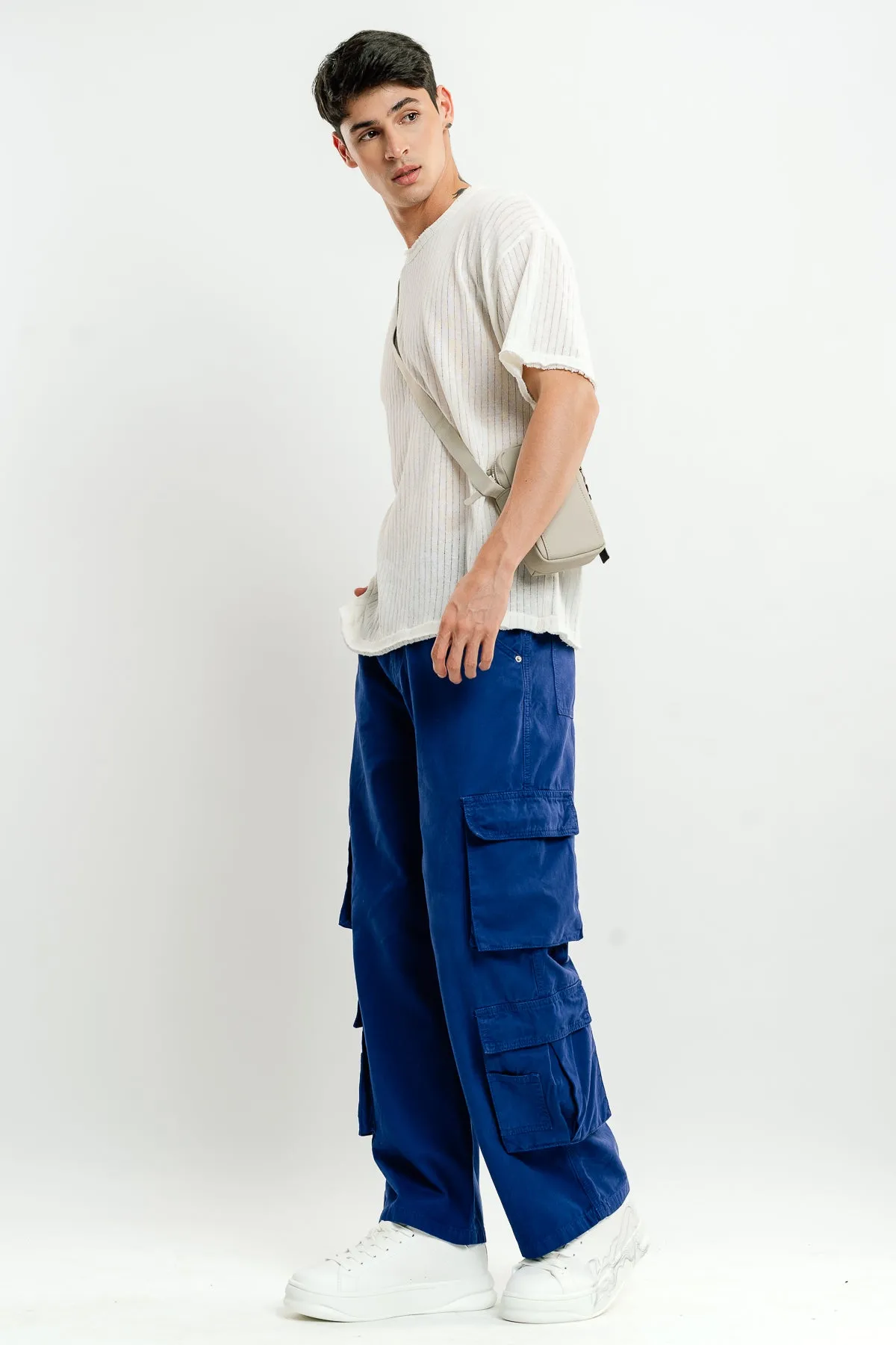 Men's Bright Blue Cargo Pants