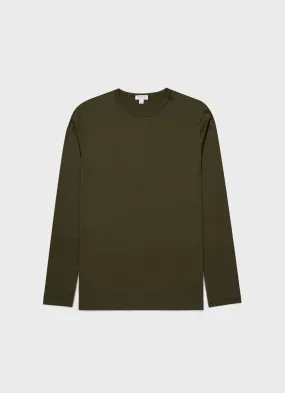 Men's Long Sleeve Classic T-shirt in Pine Green