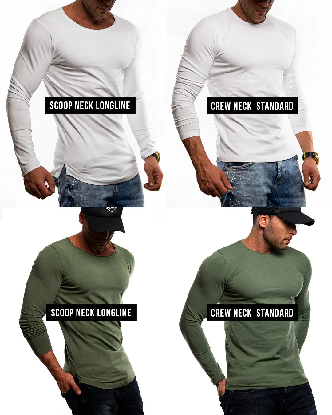 Mens Long Sleeve T-shirt "ARMY" MD944