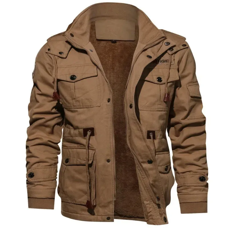 Men's Military Style Cotton Jackets – Thick Warm Parkas