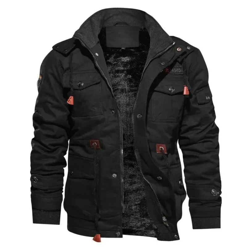 Men's Military Style Cotton Jackets – Thick Warm Parkas