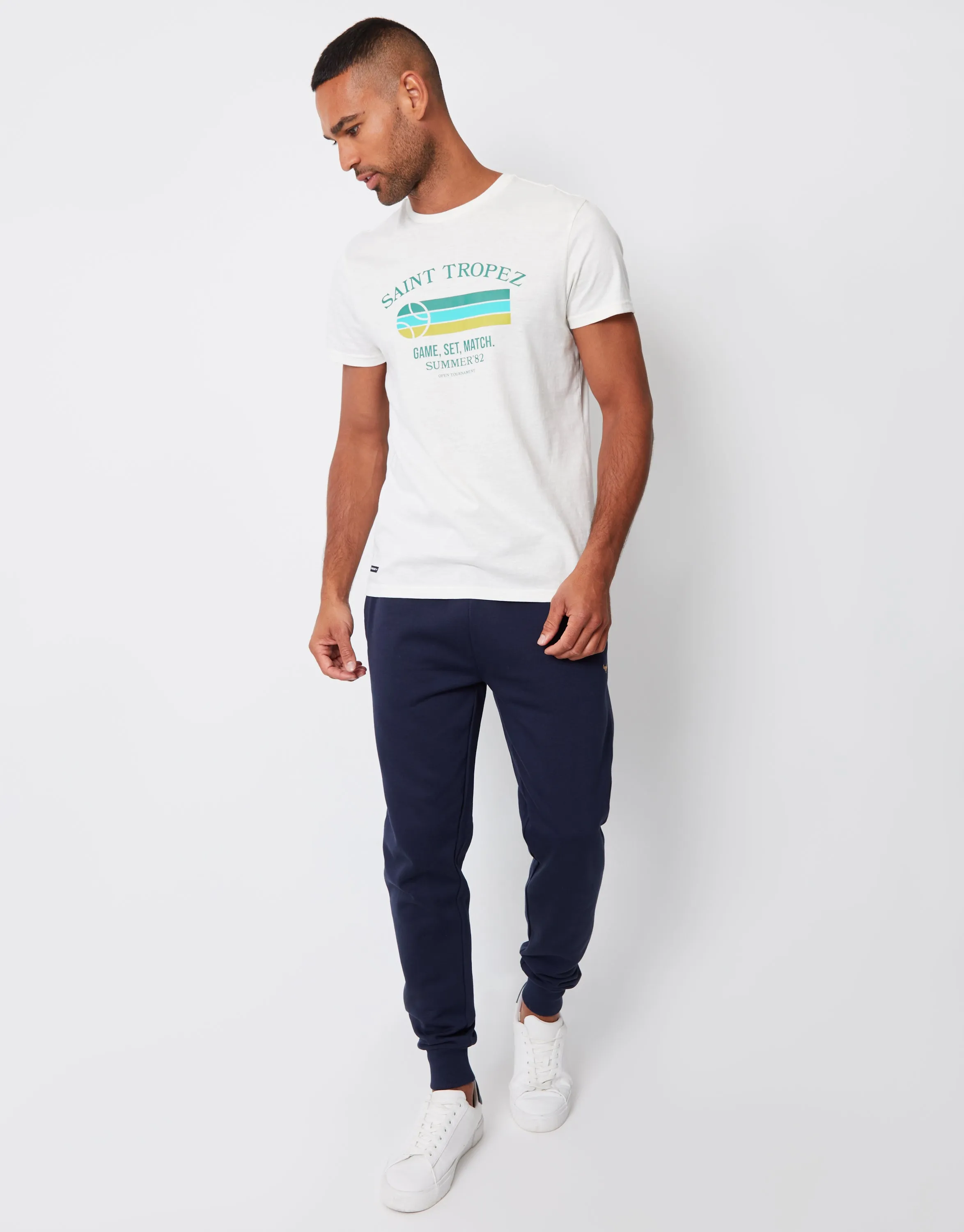 Men's Navy Regular Fit Joggers