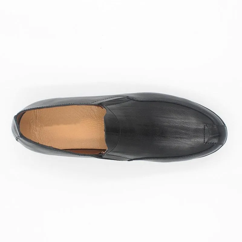 Men's Summer Casual Leather Slip-Ons | Plus Size