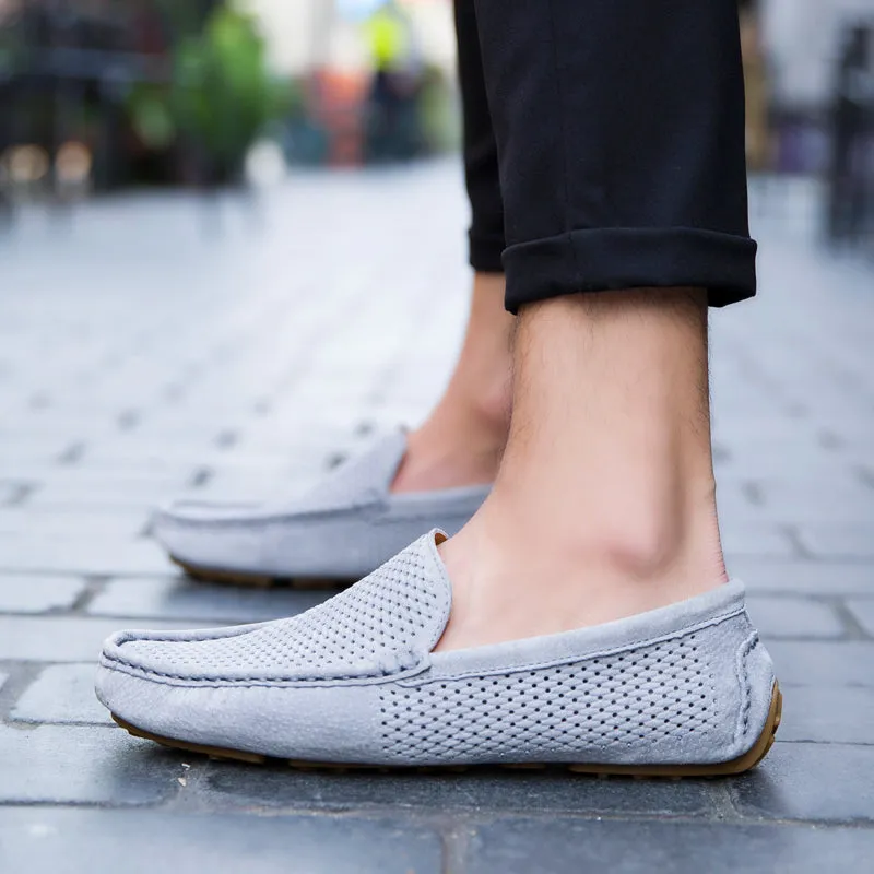 Men's Summer Genuine Leather Shoes | Casual Loafers