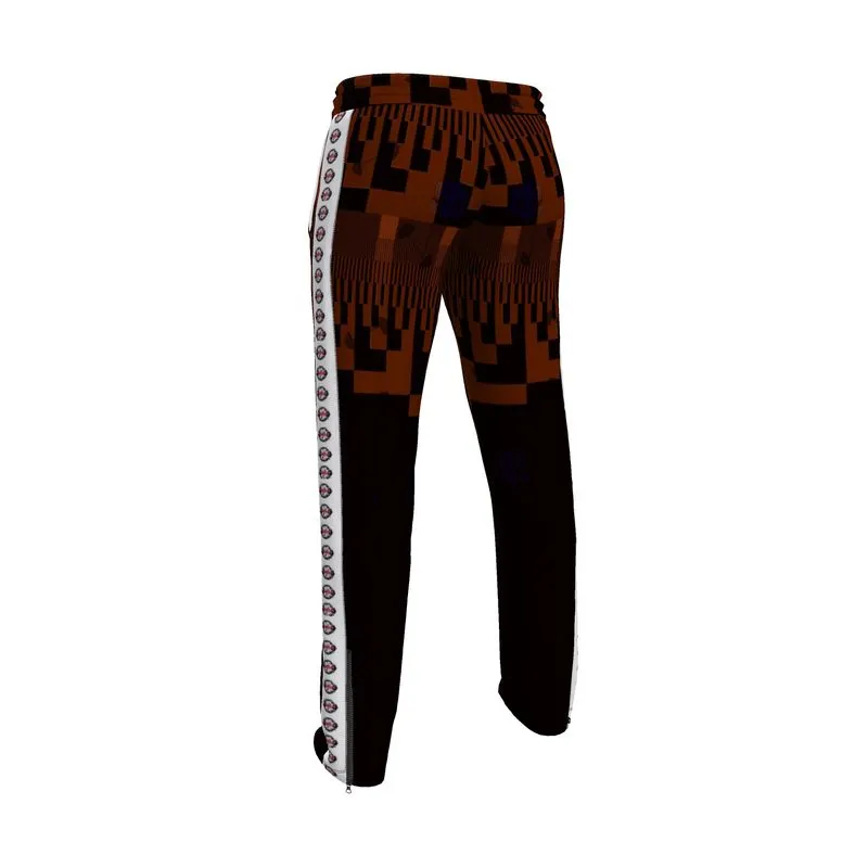 Men’s tracksuit pants black/rust pattern swole