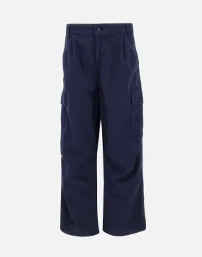 Midnight Blue Organic Cotton Cargo Pants