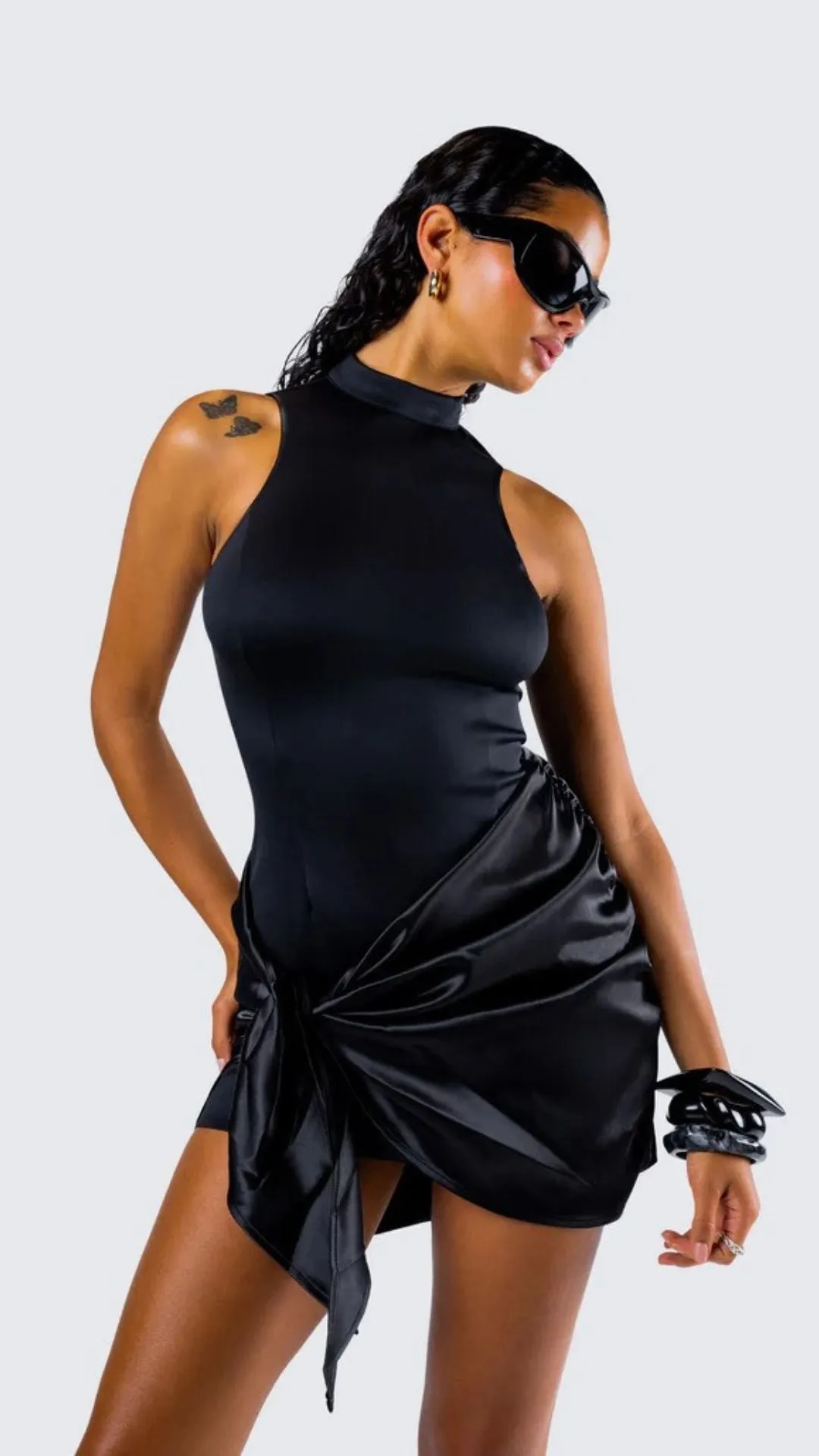 Midnight Luxe Wrap Dress