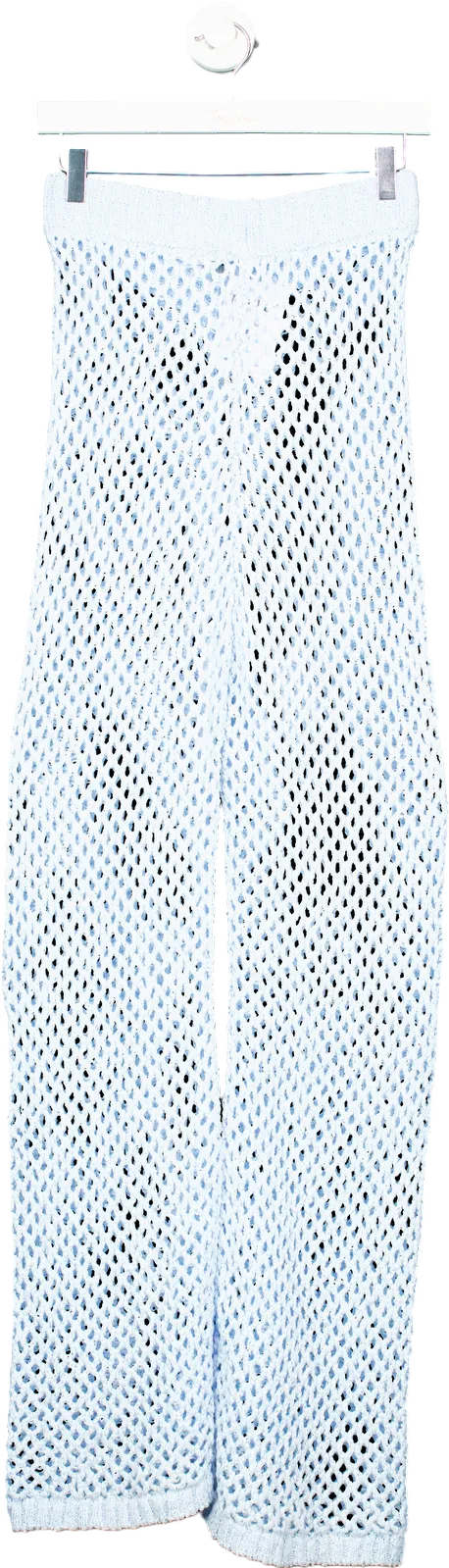 Monday Blue Crochet Trousers UK S