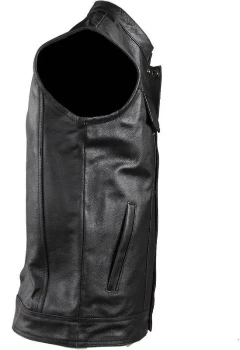 Motorcycle Club Vest With Gun Pocket, MV320-SS-DL