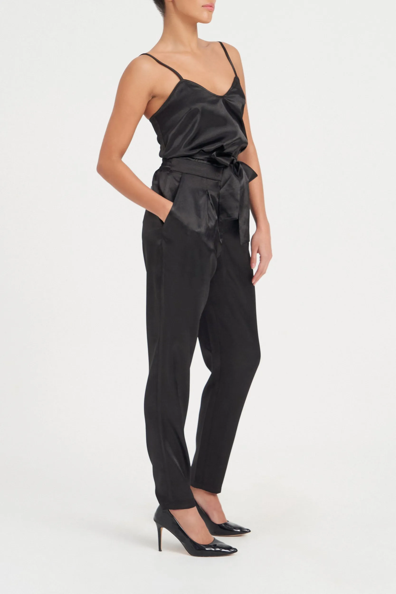 MRS JONES BLACK PIP PANTS