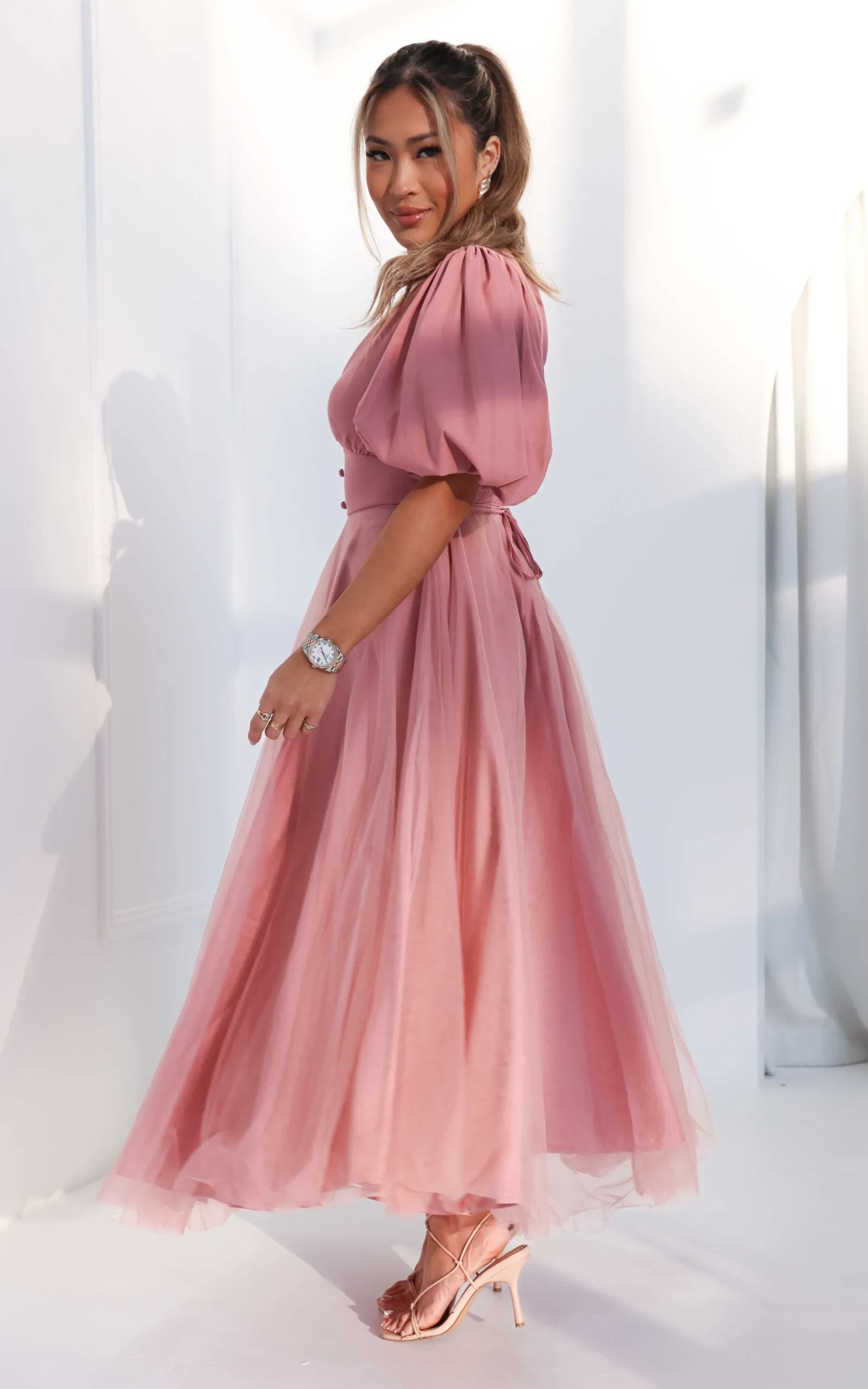 One Kiss Maxi Dress - Blush Pink