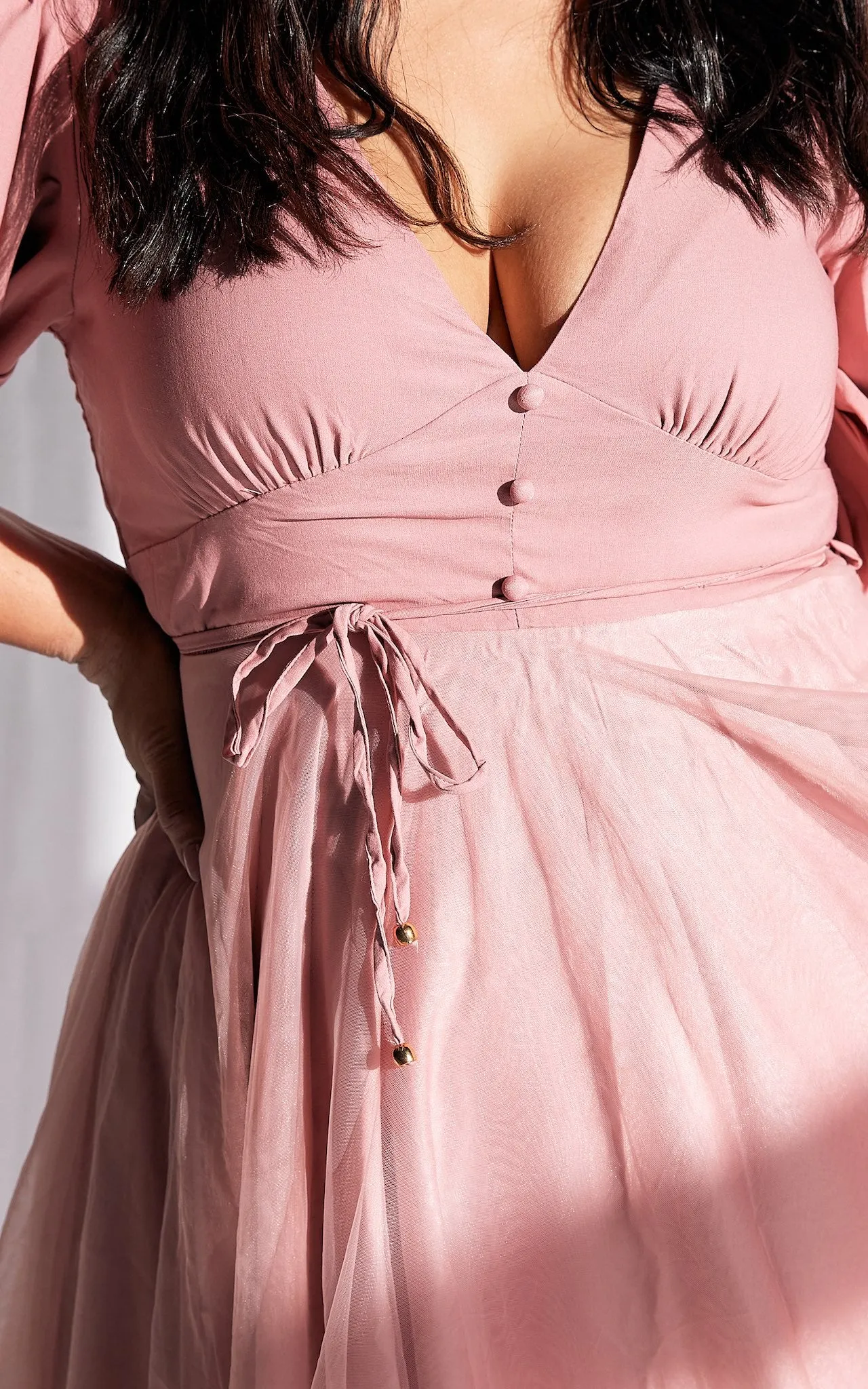 One Kiss Maxi Dress - Blush Pink